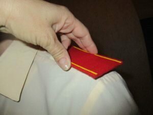 Как пришить погоны на китель кадета военного училища